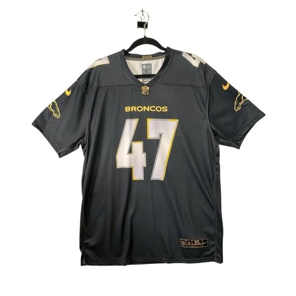 Josey Jewell #47 Denver Broncos Gray on field NFL Stitched Jersey Mens XL iowa - Picture 5 of 12